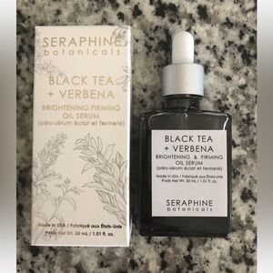 Seraphine Botanicals Black Tea + Verbena Brightening & Firming Oil Serum NIB! 🧡